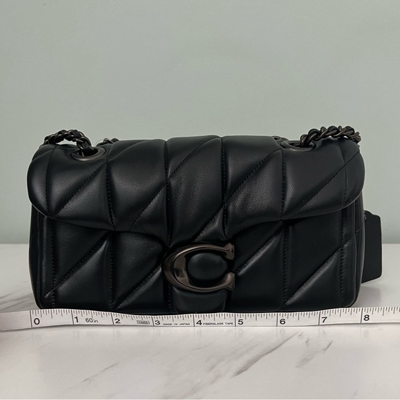 ✨NWT | Coach Quilted Pillow Tabby 20 in Black Nappa Leather and Pewter hardware - Picture 10 of 11